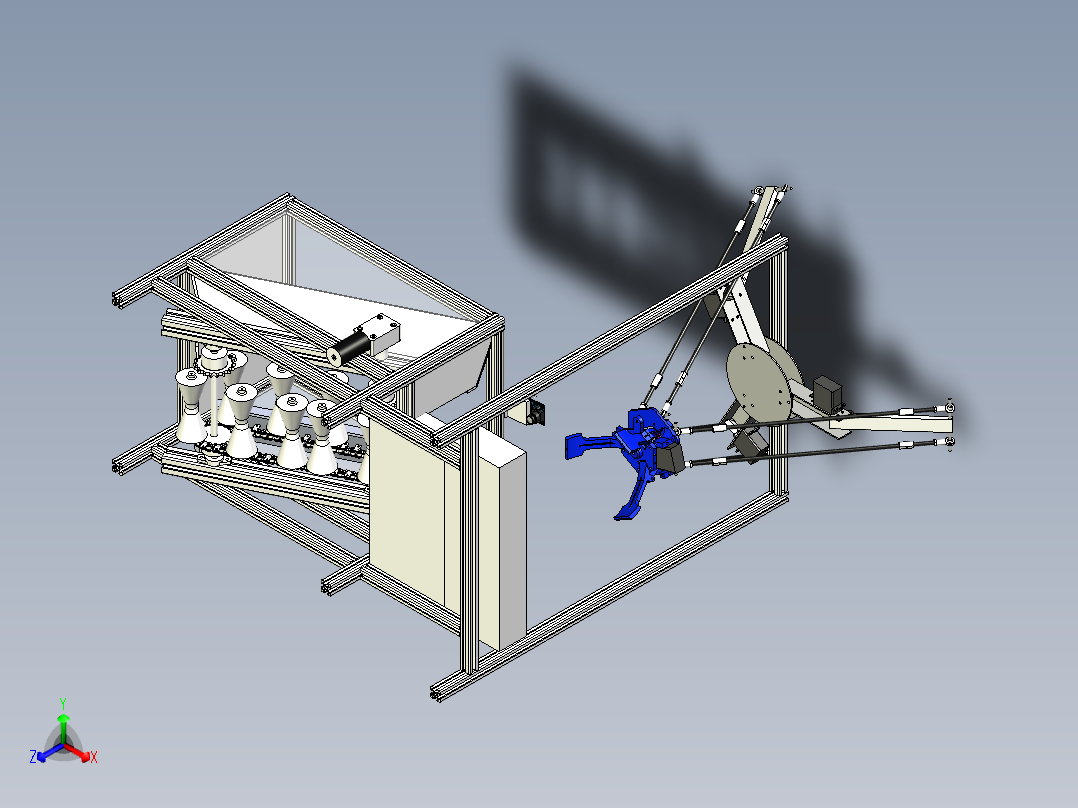 一种基于机器视觉的小型水果分拣机正等轴测图
