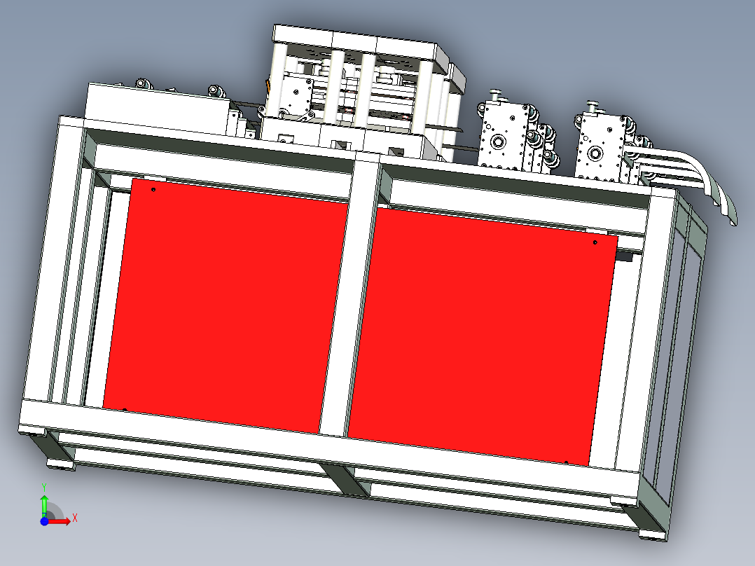 胶片双排冲切设备前视图