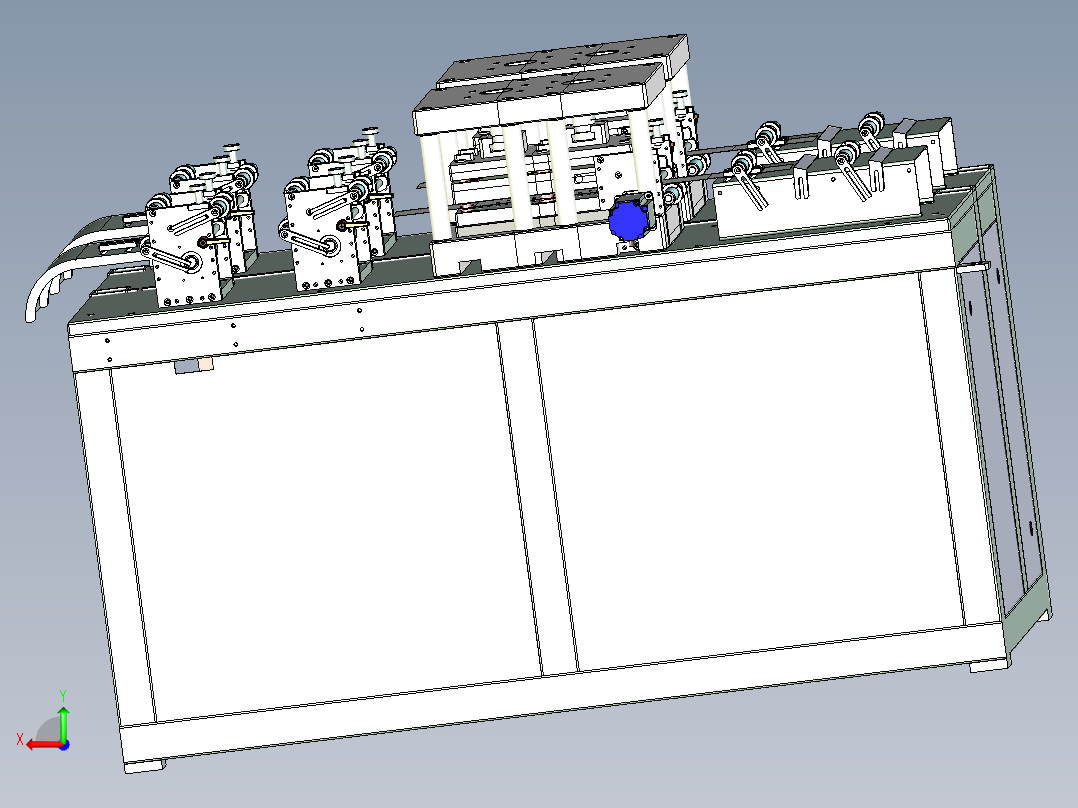 胶片双排冲切设备后视图