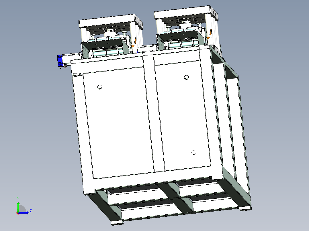 胶片双排冲切设备左视图