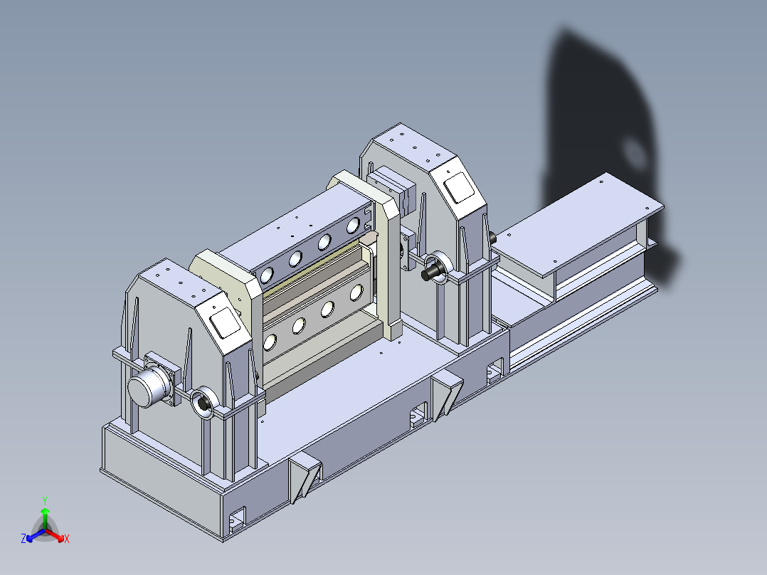 B2004825-旋转剪切剪羊毛机正等轴测图