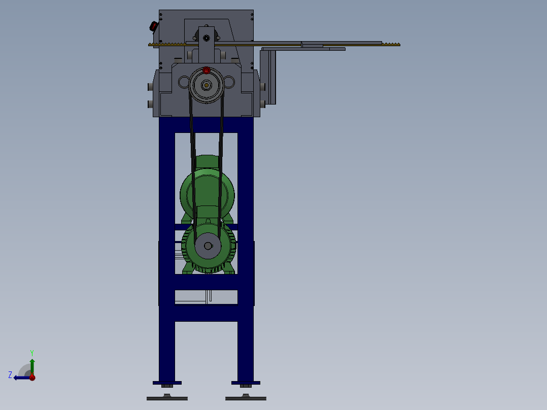 数控机床、25_自动军械车床右视图