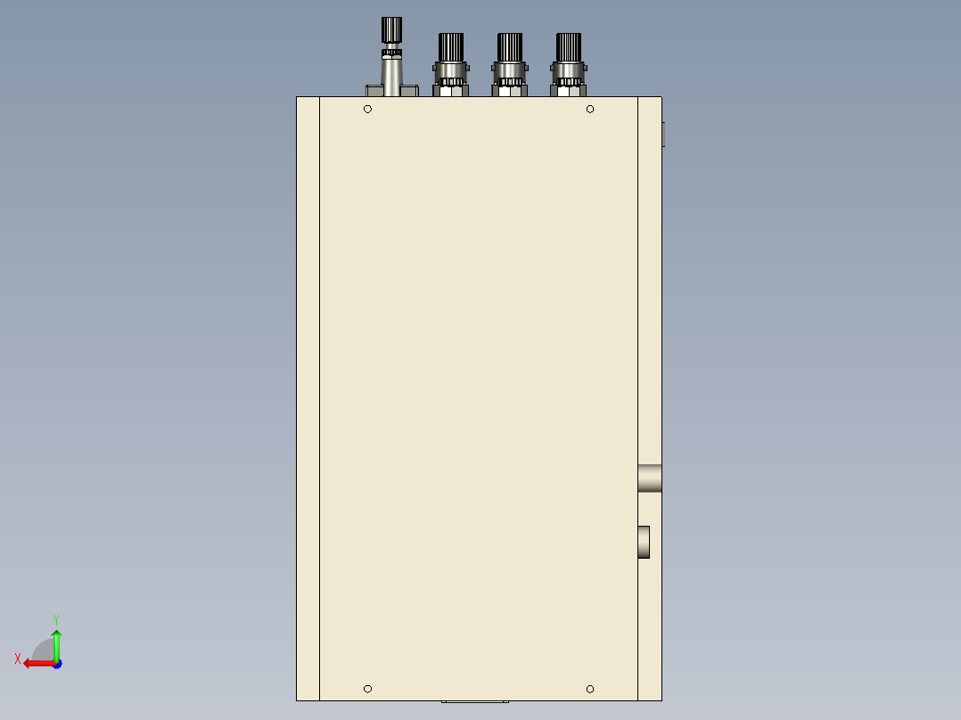 液压站系统后视图