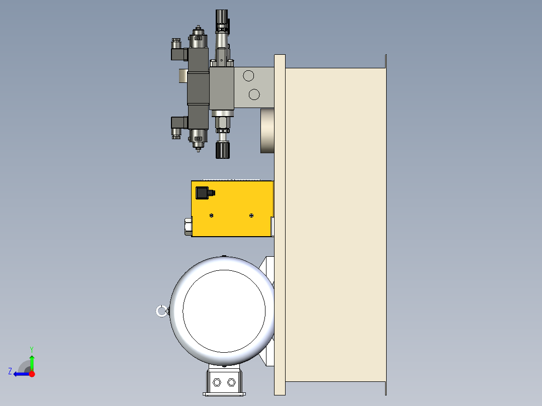 液压站系统右视图