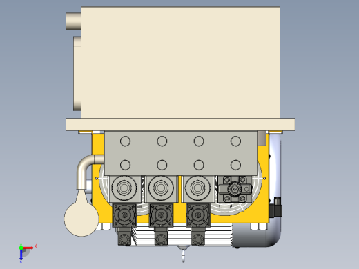 液压站系统俯视缩略图