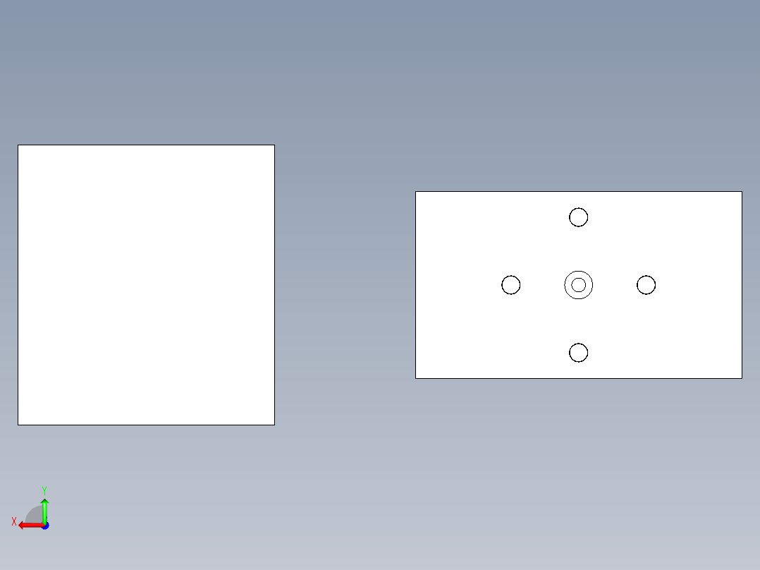 非金属材料的冲载模后视图