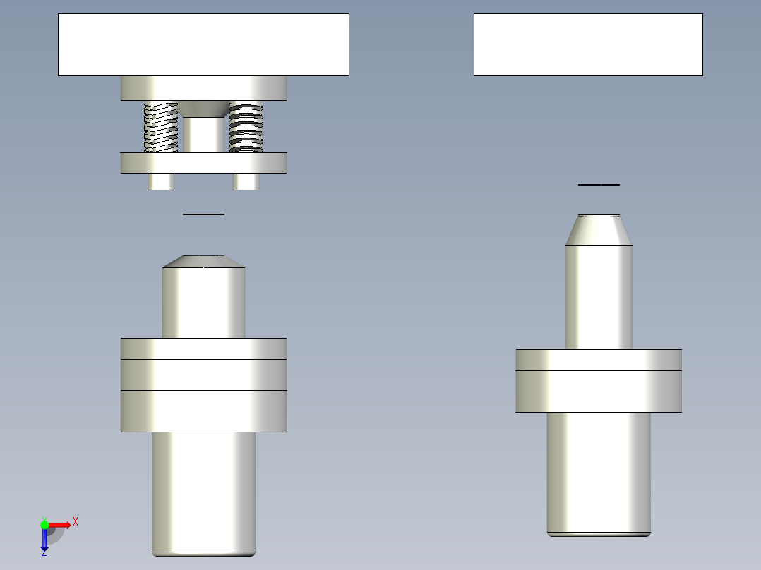 非金属材料的冲载模俯视图