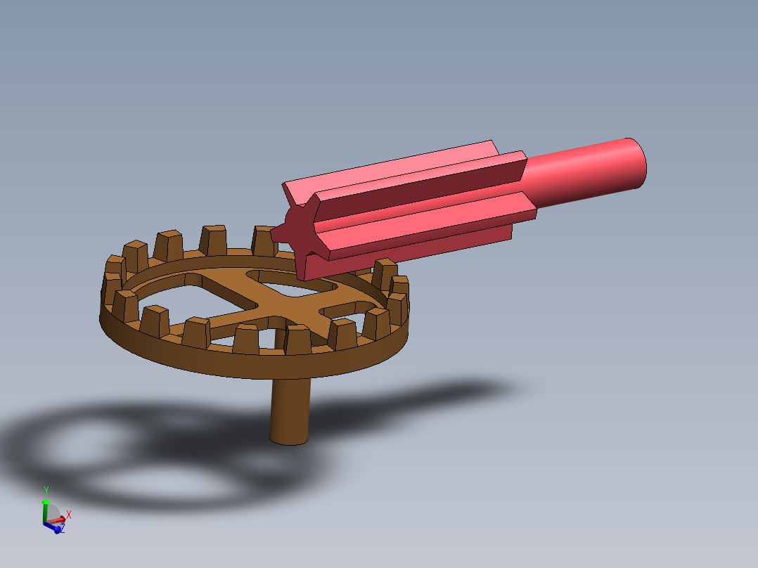 小齿轮和冠轮组件