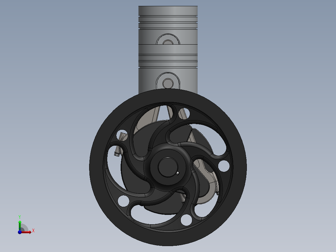 空气压缩机前视图