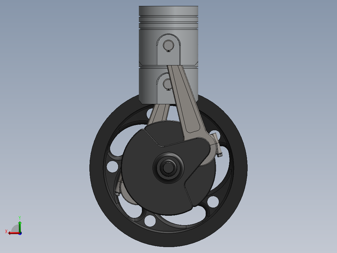 空气压缩机后视图