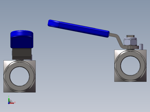 2款BVA1型-单球阀模型前视缩略图
