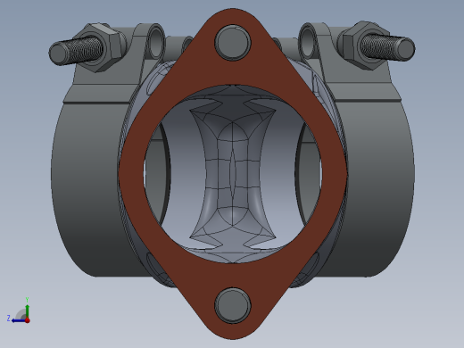 歧管组件 3D模型SolidWorks三维设计图右视缩略图