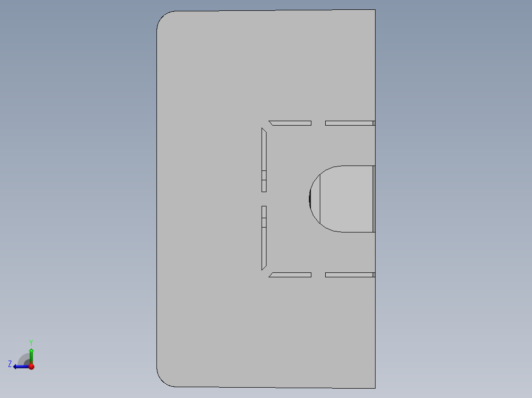 太阳能开关盖右视图