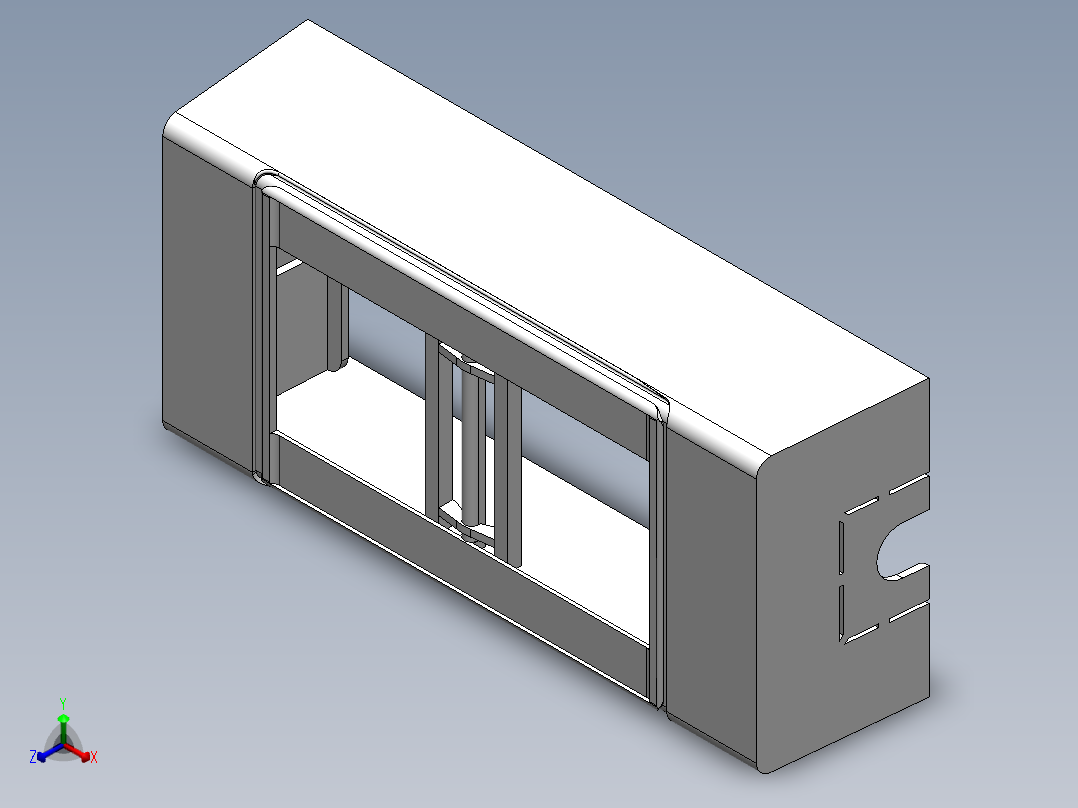 太阳能开关盖正等轴测图