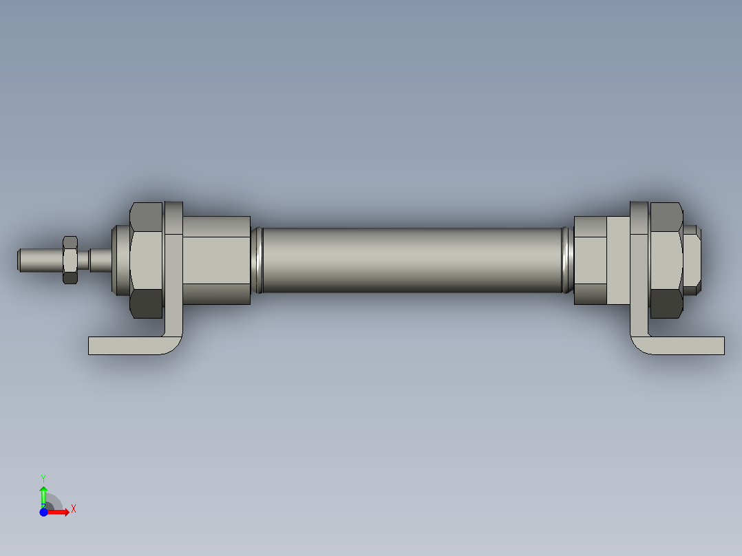 MI10x30CALB亚德气缸前视图