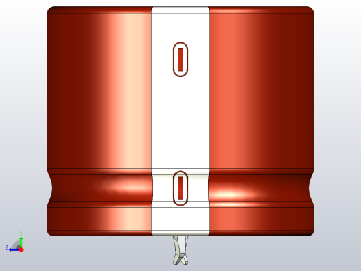35 x30棕白色底片电解电容器右视缩略图