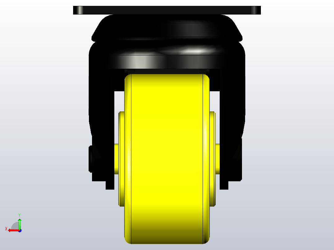 脚轮CKK02-D50-PA后视图