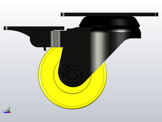 脚轮CKK02-D50-PA右视缩略图