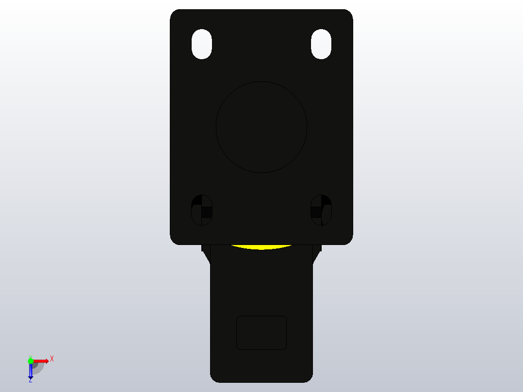 脚轮CKK02-D50-PA俯视图