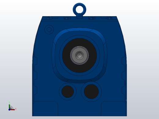 R97R57底脚轴伸式安装组合型斜齿轮减速机R97R57-Y0.18-4P-63-M1-0°前视缩略图