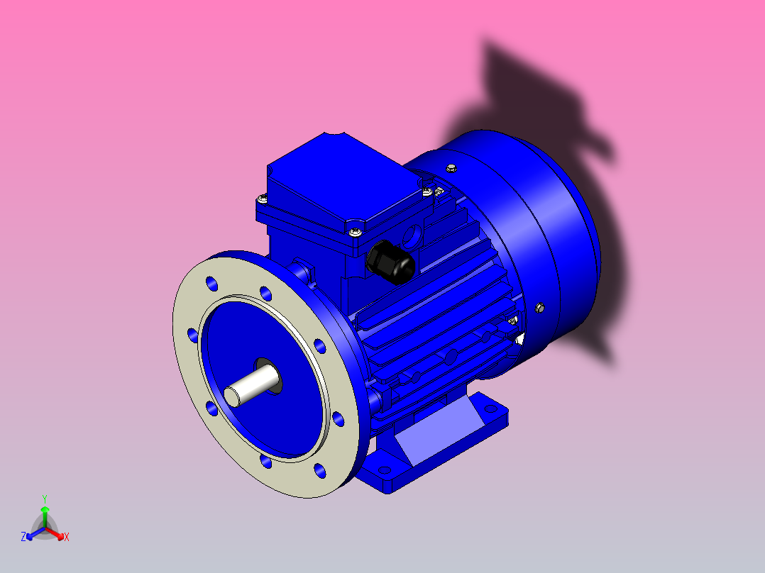 电动机 3 相主视图