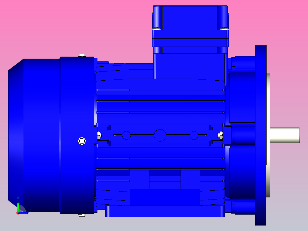 电动机 3 相左视图