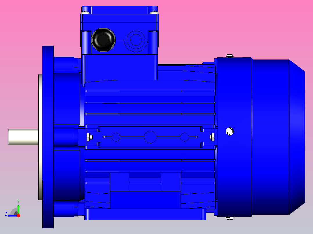 电动机 3 相右视图