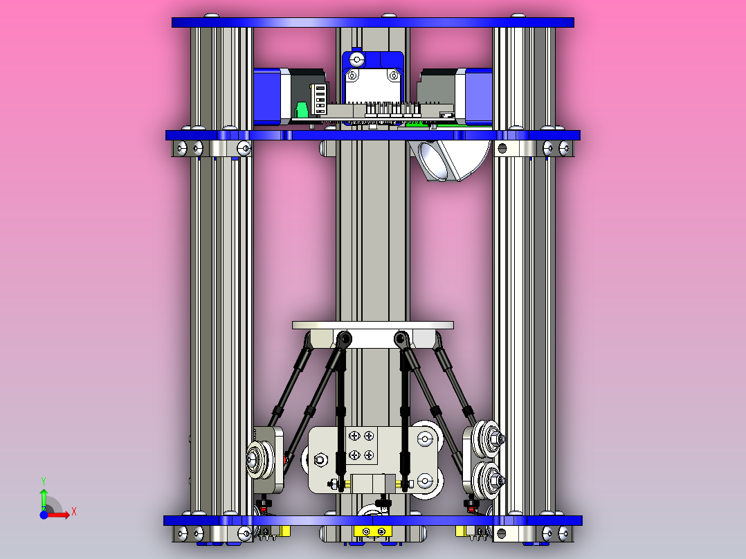 1_3D数控打印机床1(经典)前视图