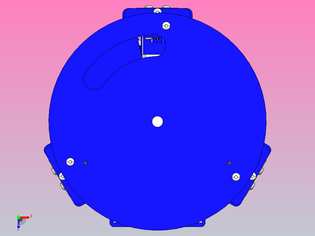 1_3D数控打印机床1(经典)俯视图