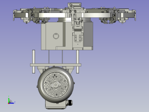 八工位分度盘旋转工作模型图1左视缩略图
