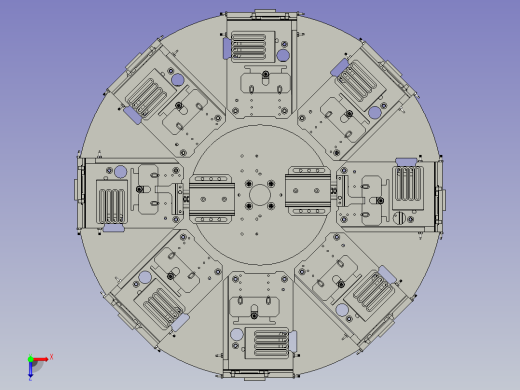 八工位分度盘旋转工作模型图1俯视缩略图