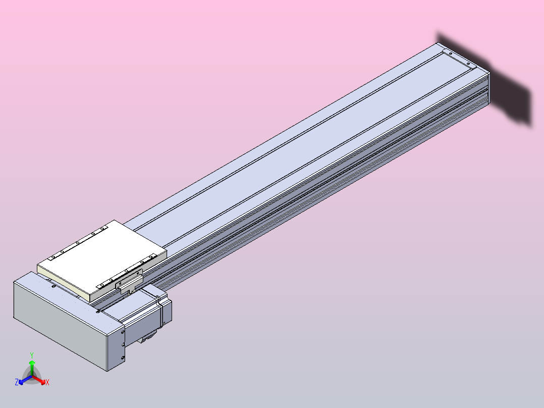 滚珠丝杠直线轴带导轨全封闭TPA-HCR-120D-1610C-L700-MR-Y-P40-N3主视图