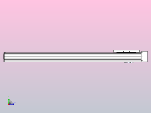 滚珠丝杠直线轴带导轨全封闭TPA-HCR-120D-1610C-L700-MR-Y-P40-N3左视缩略图