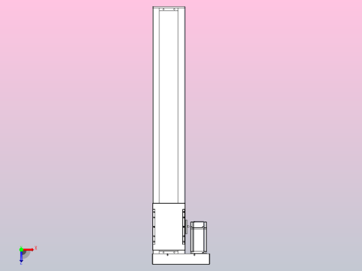 滚珠丝杠直线轴带导轨全封闭TPA-HCR-120D-1610C-L700-MR-Y-P40-N3俯视缩略图