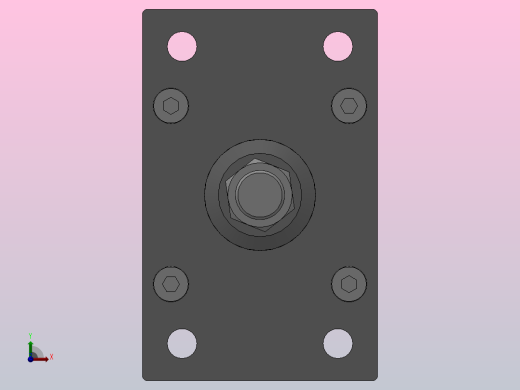 SED双轴复动型气缸SED 80×125-S前视缩略图