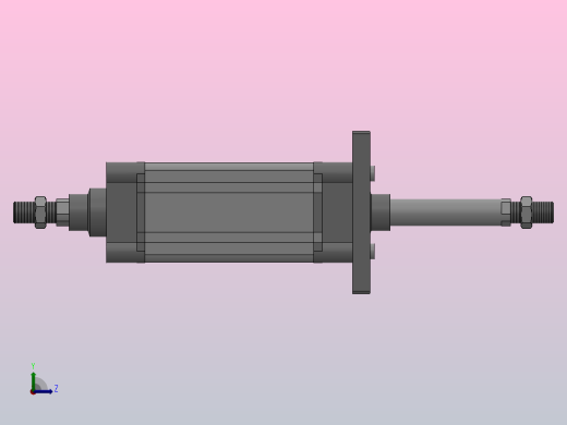 SED双轴复动型气缸SED 80×125-S左视缩略图
