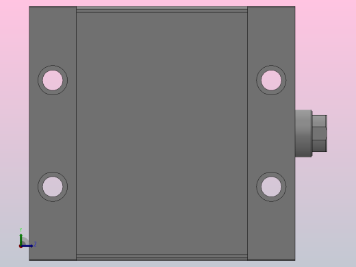 MU椭圆型活塞气缸系列[MDUB40-30D-A76H]左视缩略图