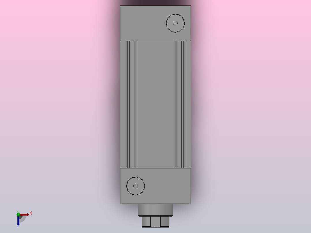 MU椭圆型活塞气缸系列[MDUB40-30D-A76H]俯视图
