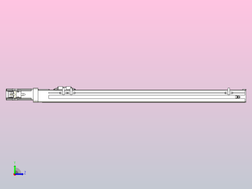无尘螺杆滑台KCH5M-550-BC-100W-C4左视缩略图