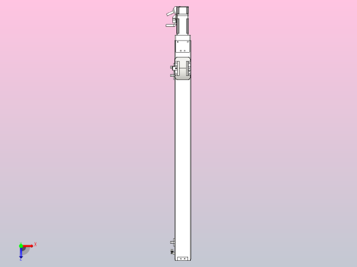 无尘螺杆滑台KCH5M-550-BC-100W-C4俯视缩略图
