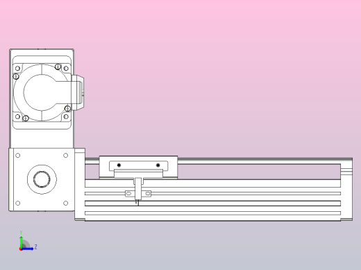 皮带直线轴半封闭可选导轨TPA-HNB-85D-90-L100-LU-C-P20-N3左视缩略图
