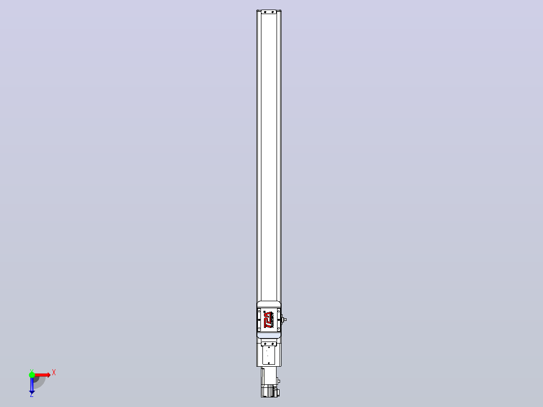 滚珠丝杠直线轴带导轨全封闭TPA-HCR-65S-1610C-L750-M-C-P10-N3俯视图