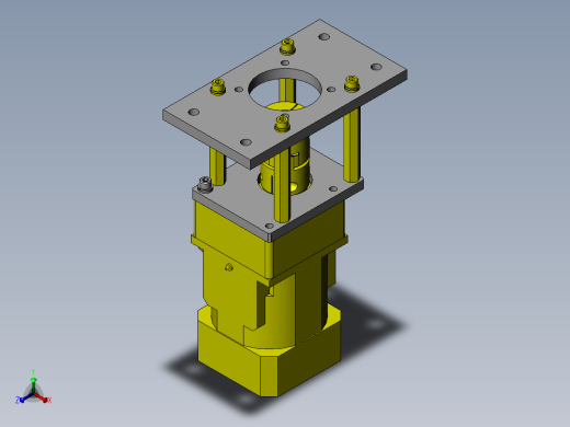 工件排出转台正等轴测缩略图