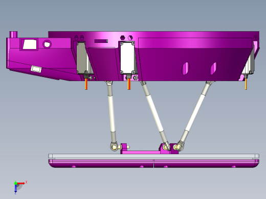 并联机器人6DOF 3D printed Stewart Platform INV俯视缩略图
