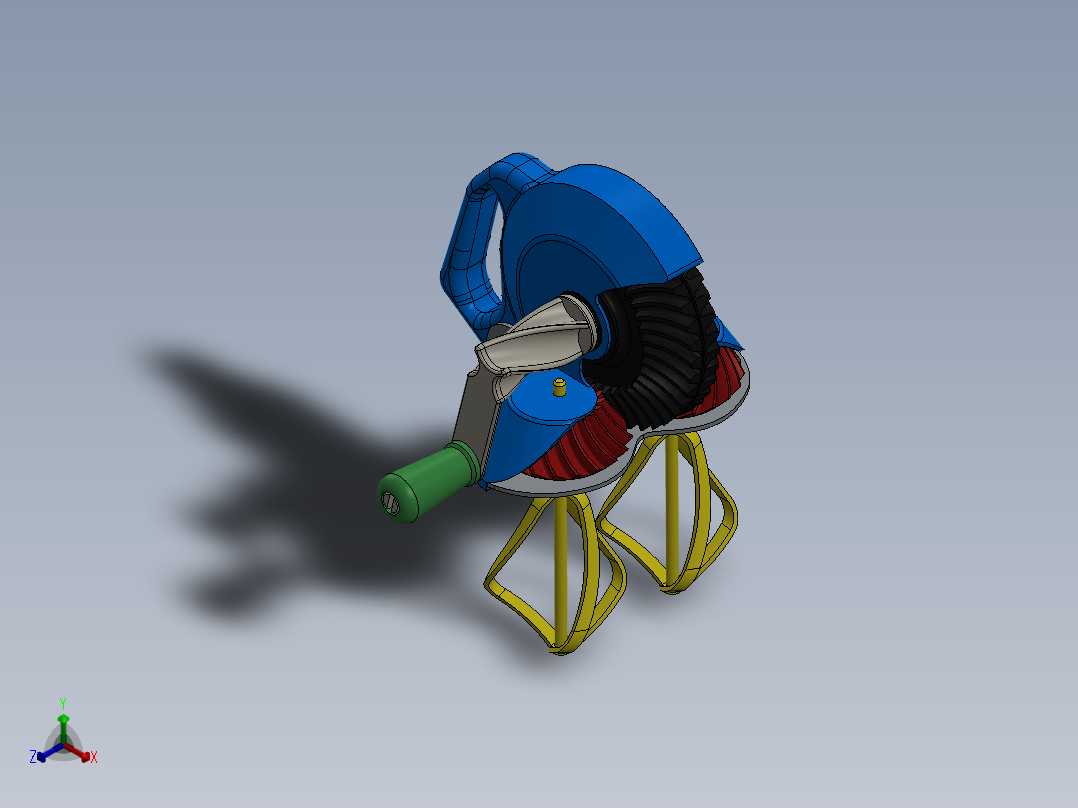家用手摇搅拌器SW2013正等轴测图