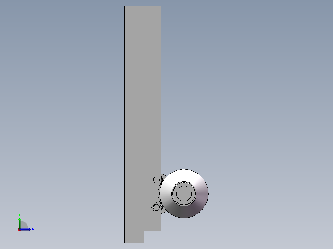 简易贴标机设计左视图