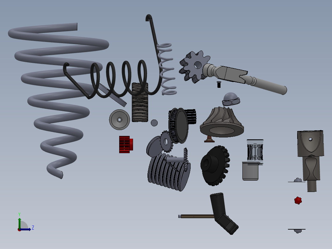 solidworks 组件的机器工具左视图