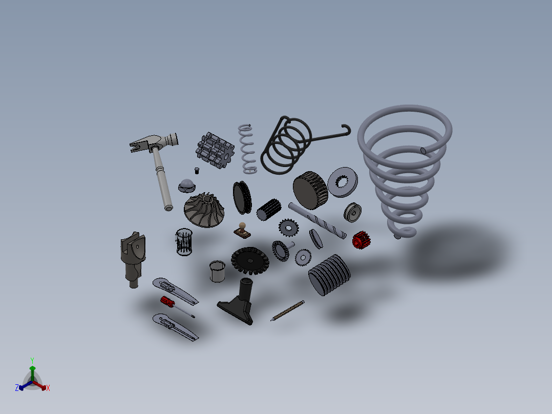 solidworks 组件的机器工具正等轴测图