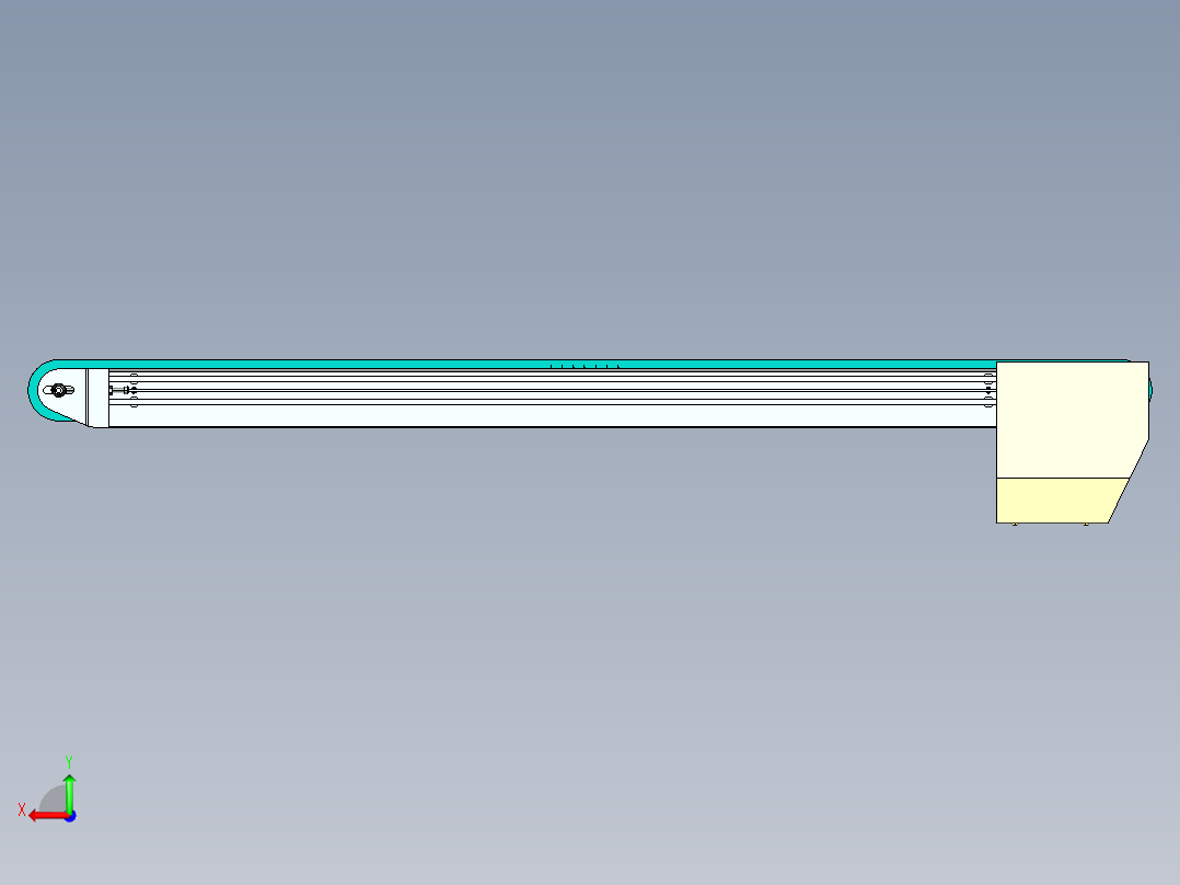 止回组件后视图