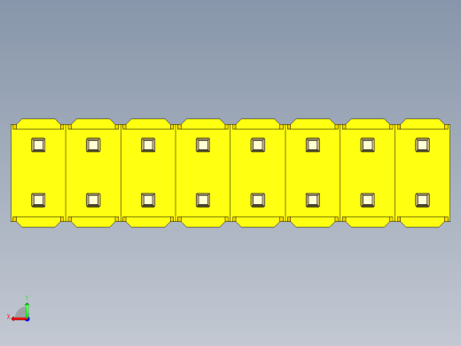 彩色公头100mil（2.54mm）系列-DS1021_yellow_2x08p_100mil_Type1_rev1.0后视缩略图